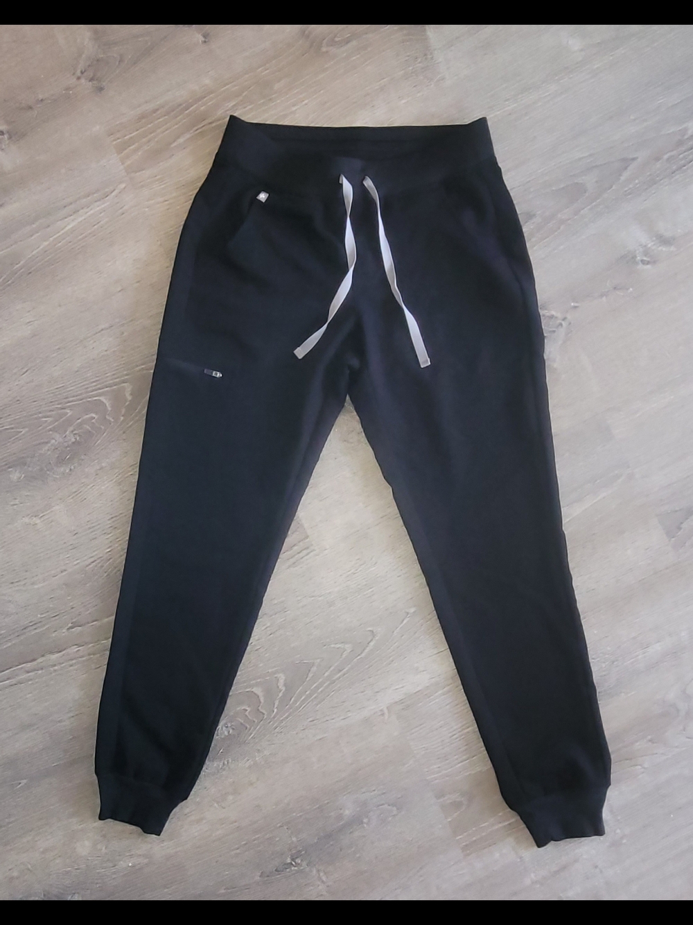 Figs Womens Black Joggers Small Excellent